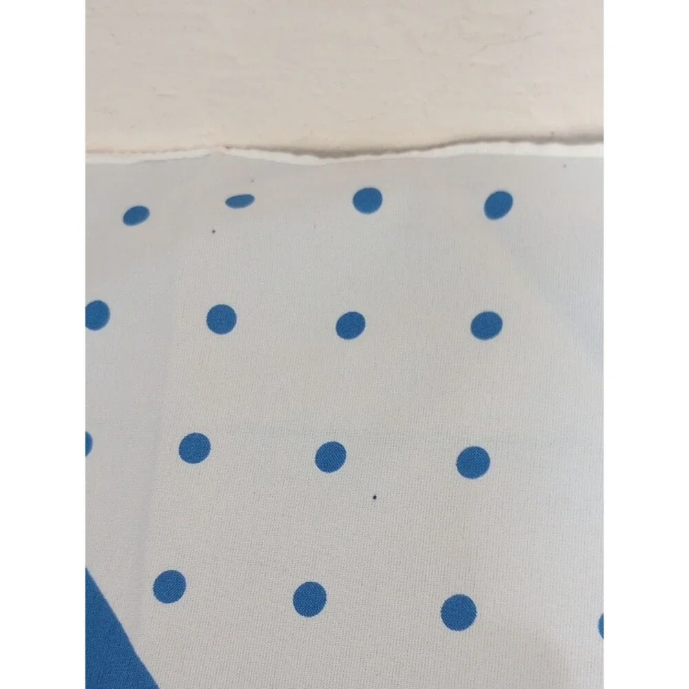 Morsly Red, White, And Blue Polyester Diagonal Dot Bandana Scarf, Vintage!